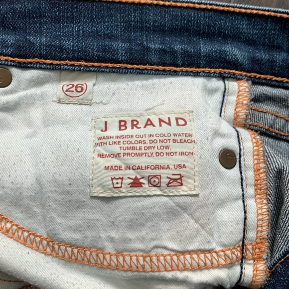 J Brand “The Cigarette Leg” Distressed Blue Jeans - Picture 7 of 12